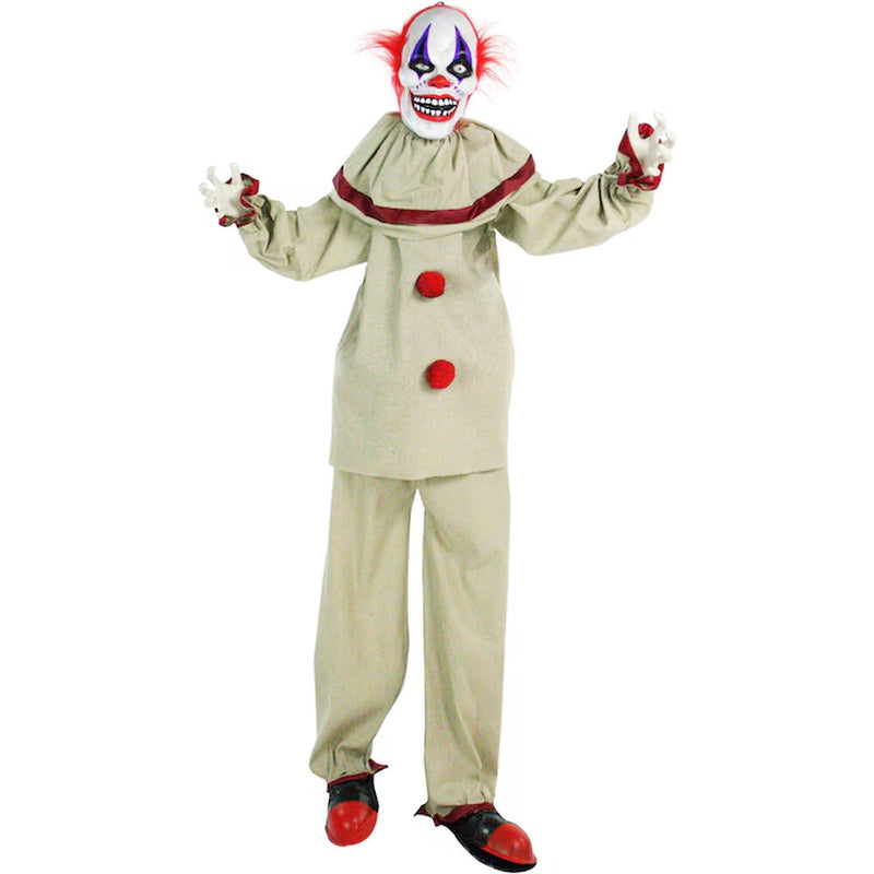 5-Ft Freestanding Motion Activated Talking Lighted Frans Clown Animatronic