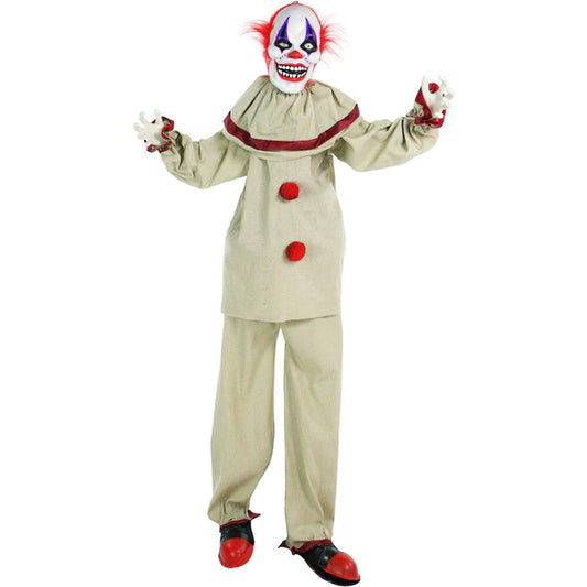 5-Ft Freestanding Motion Activated Talking Lighted Frans Clown Animatronic