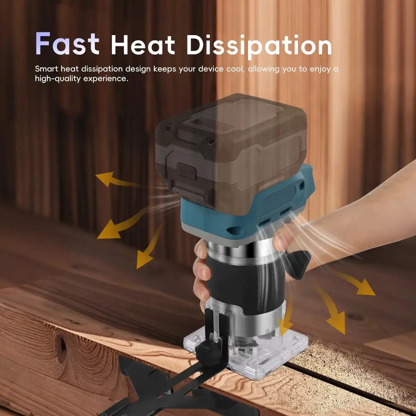 DRT50 18V LXT Cordless Trimmer, Brushless Motor, Professional Rechargeable Slotting and Milling Tool,Edge Trimmer
