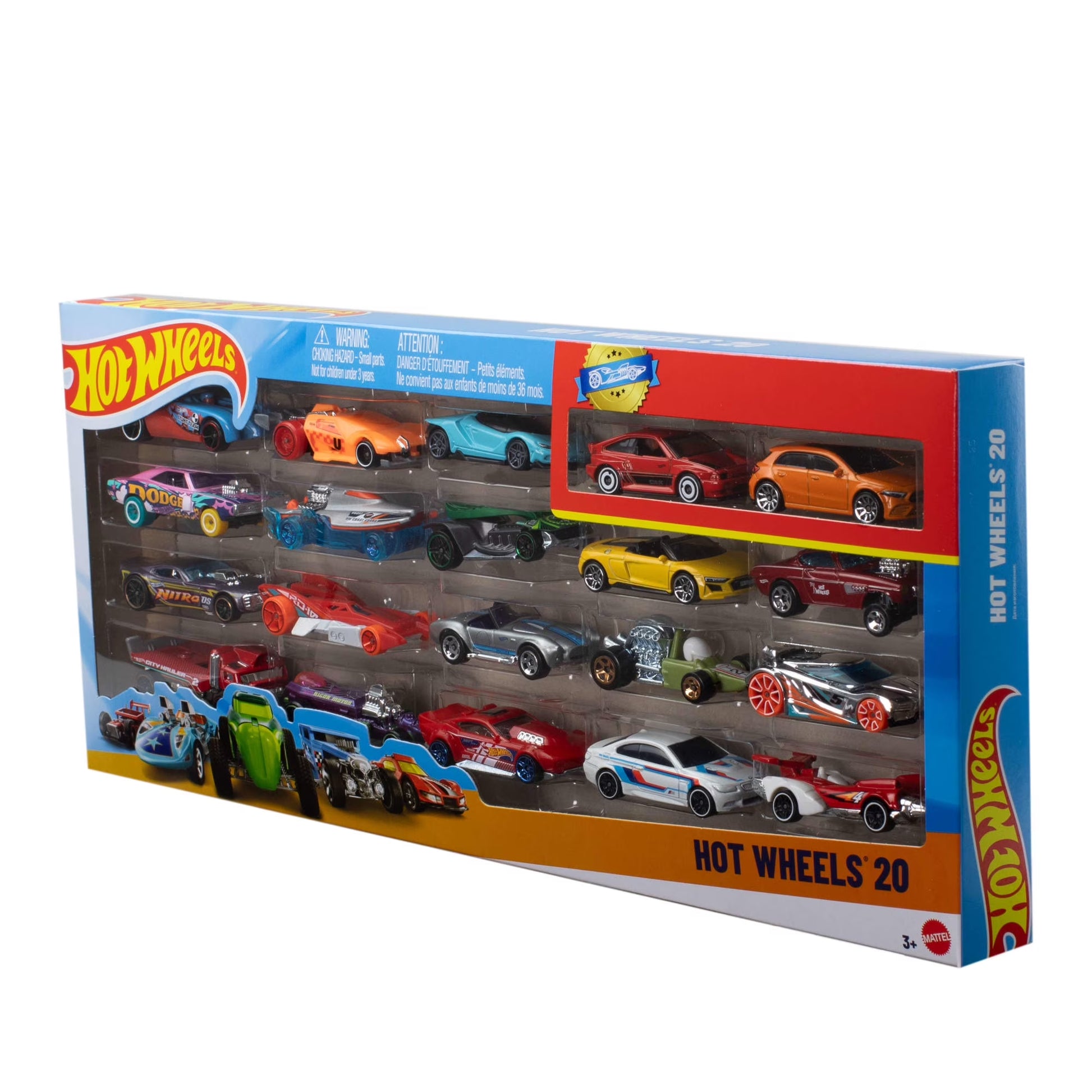 Set of 20 Toy Sports & Race Cars in 1:64 Scale, Collectible Vehicles (Styles May Vary)