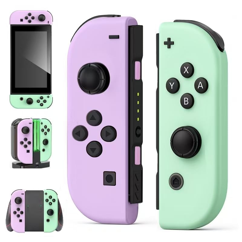 for Nintendo Switch Controller, Switch Wireless Controller Replacement for Switch/Lite/Oled, With/Dual Vibration/Motion/Wake-Up/Screenshot