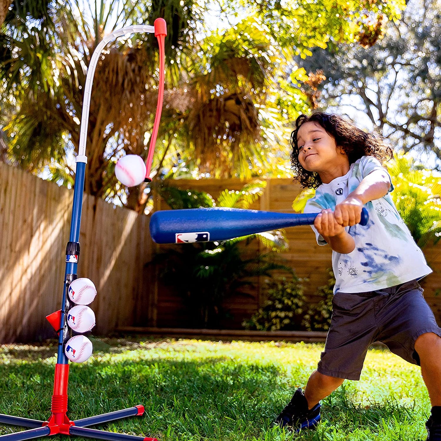 Kids Baseball Tee - MLB 2-In-1 Grow-With-Me Tee Ball