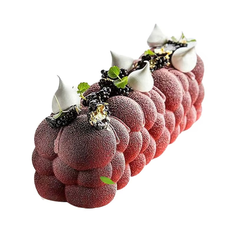 Christmas Long Strip Mousse Cake Moulds Food Grade Silicone Cake Molds French Mousse Mould Party Pastry Tray Kitchen Bakeware