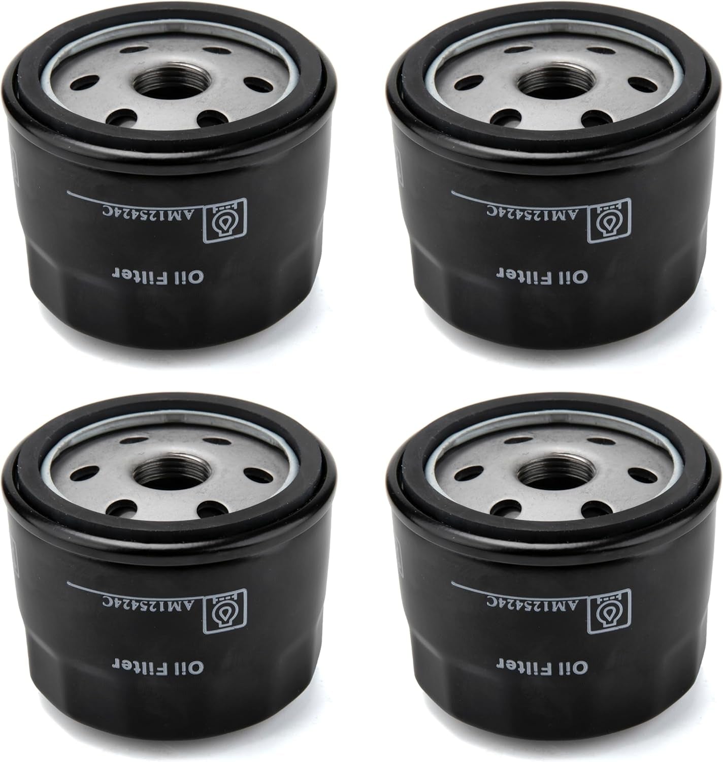 （4PACK）AM125424 Oil Filter Replacement for John Deere Am125424C,Compatible with John Deere AM39687 AM119567 AM125424 LG4153 LG492932S GY20577
