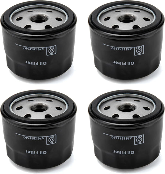 （4PACK）AM125424 Oil Filter Replacement for John Deere Am125424C,Compatible with John Deere AM39687 AM119567 AM125424 LG4153 LG492932S GY20577