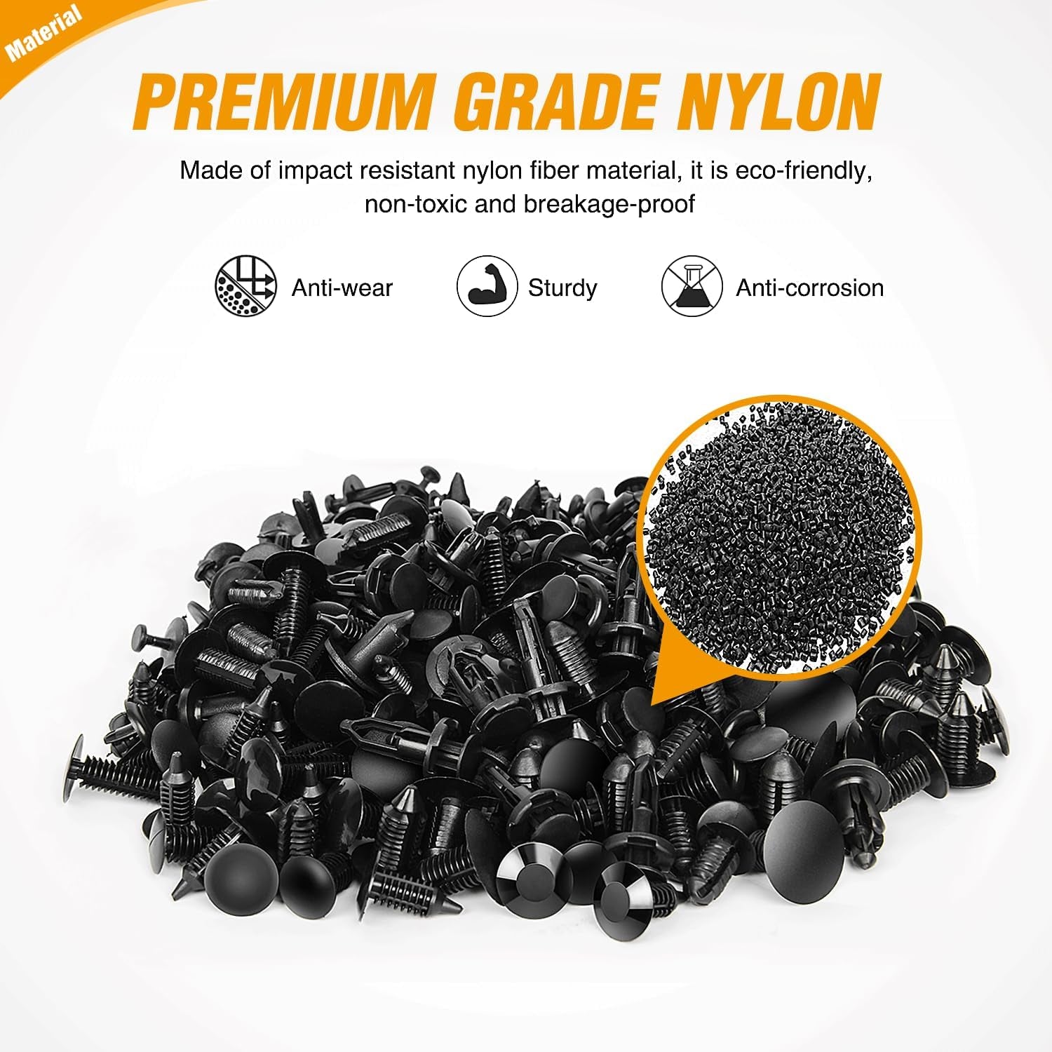 240PCS Bumper Retainer Clips Car Plastic Rivets Fasteners Push Retainer Kit 12 Popular Sizes Auto Push Pin Rivets Set -Door Trim Panel Fender Clips for GM Ford Toyota Honda Chrysler