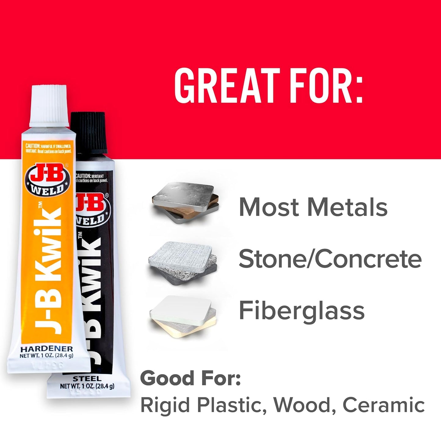 8276 Kwikweld Quick Setting Steel Reinforced Epoxy - Dark Grey 2 Oz