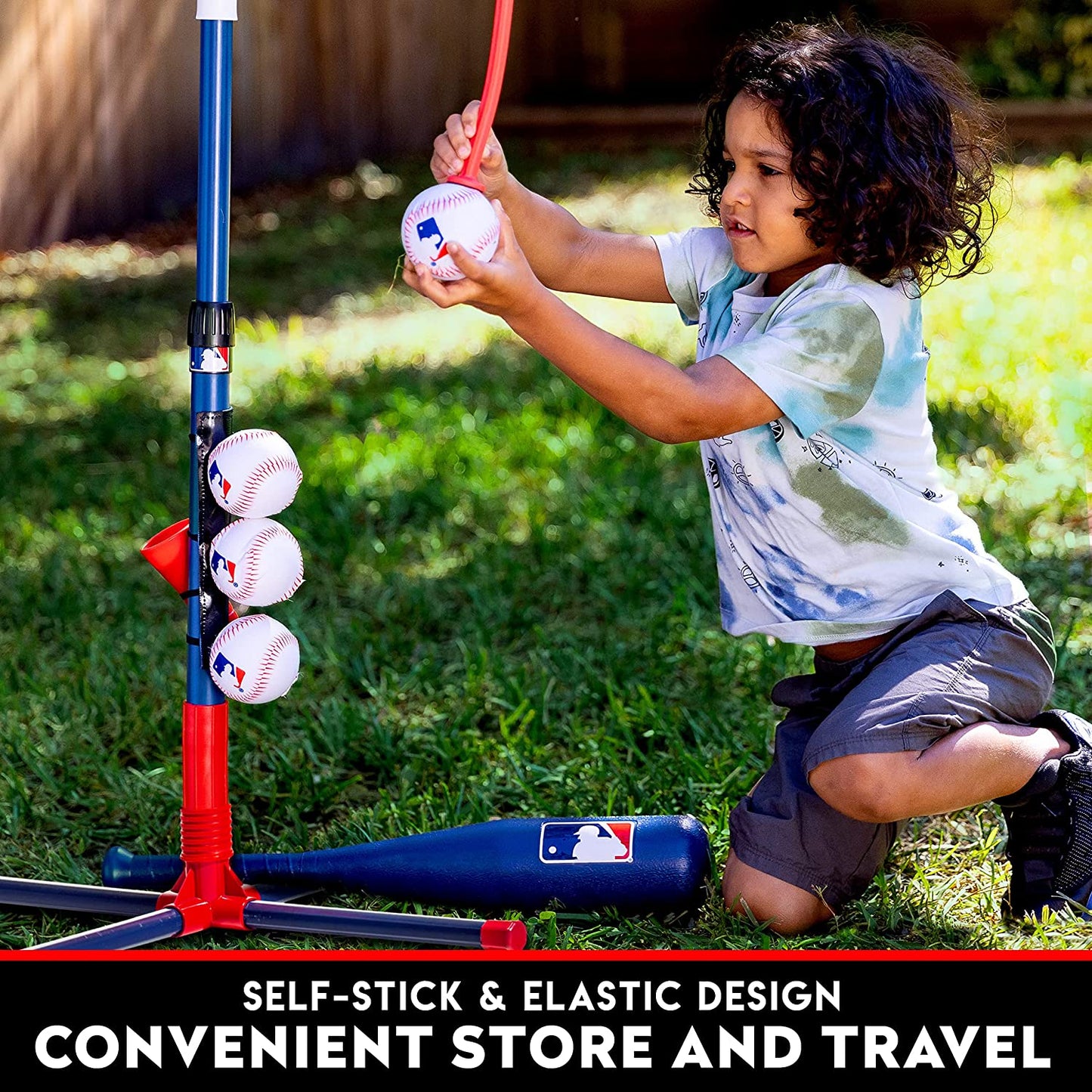 Kids Baseball Tee - MLB 2-In-1 Grow-With-Me Tee Ball