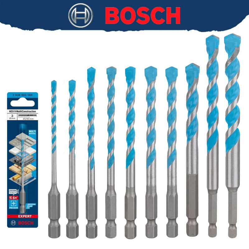 EXPERT HEX-9 Multi Construction Drill Bit for Concrete Soft Tiles High Hardness Twist Drill 2608900569 2608900574