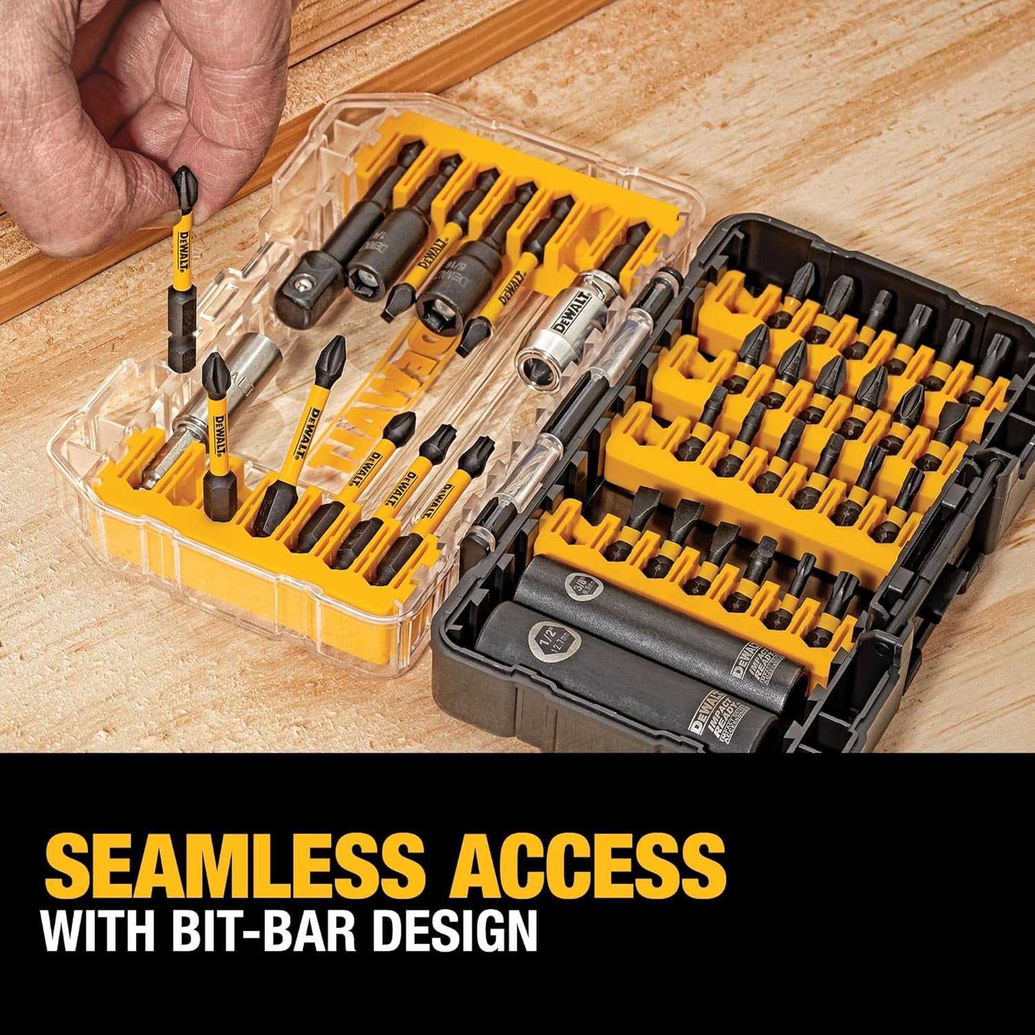 Dewalt Screwdriver Bit Set, 40 Pcs. Impact Ready, Flextorq Impact Driver Bit Set with Storage Case (DWA2T40IR)