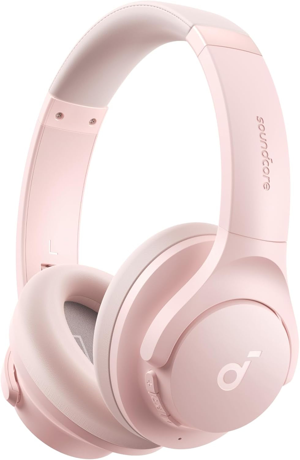 by  Q20I Hybrid Active Noise Cancelling Headphones, Wireless Over-Ear Bluetooth, 40H Long ANC Playtime, Hi-Res Audio, Big Bass, Customize via an App, Transparency Mode (Pink)