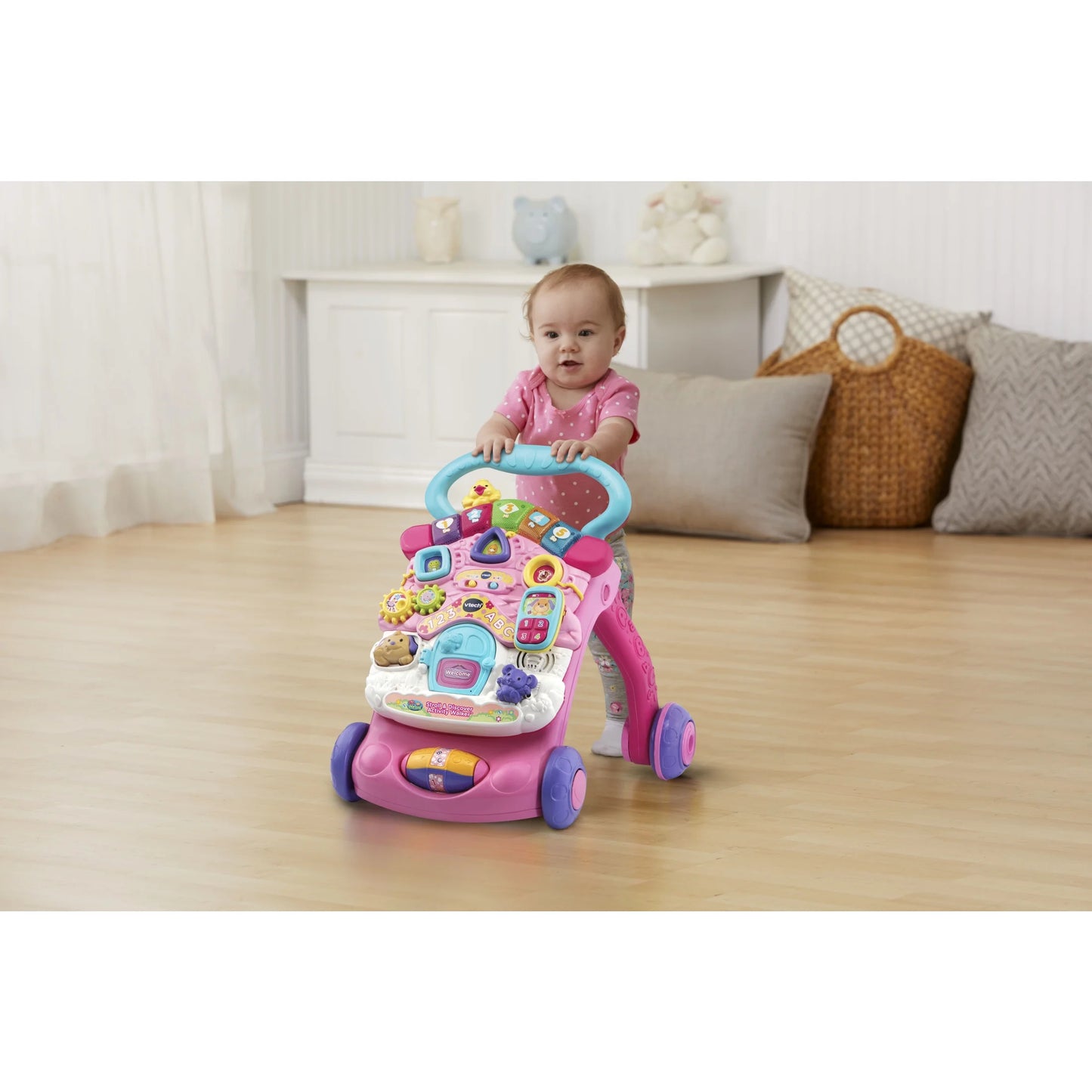 Stroll & Discover Activity Walker - Pink with Accessories, Baby and Toddler Toys