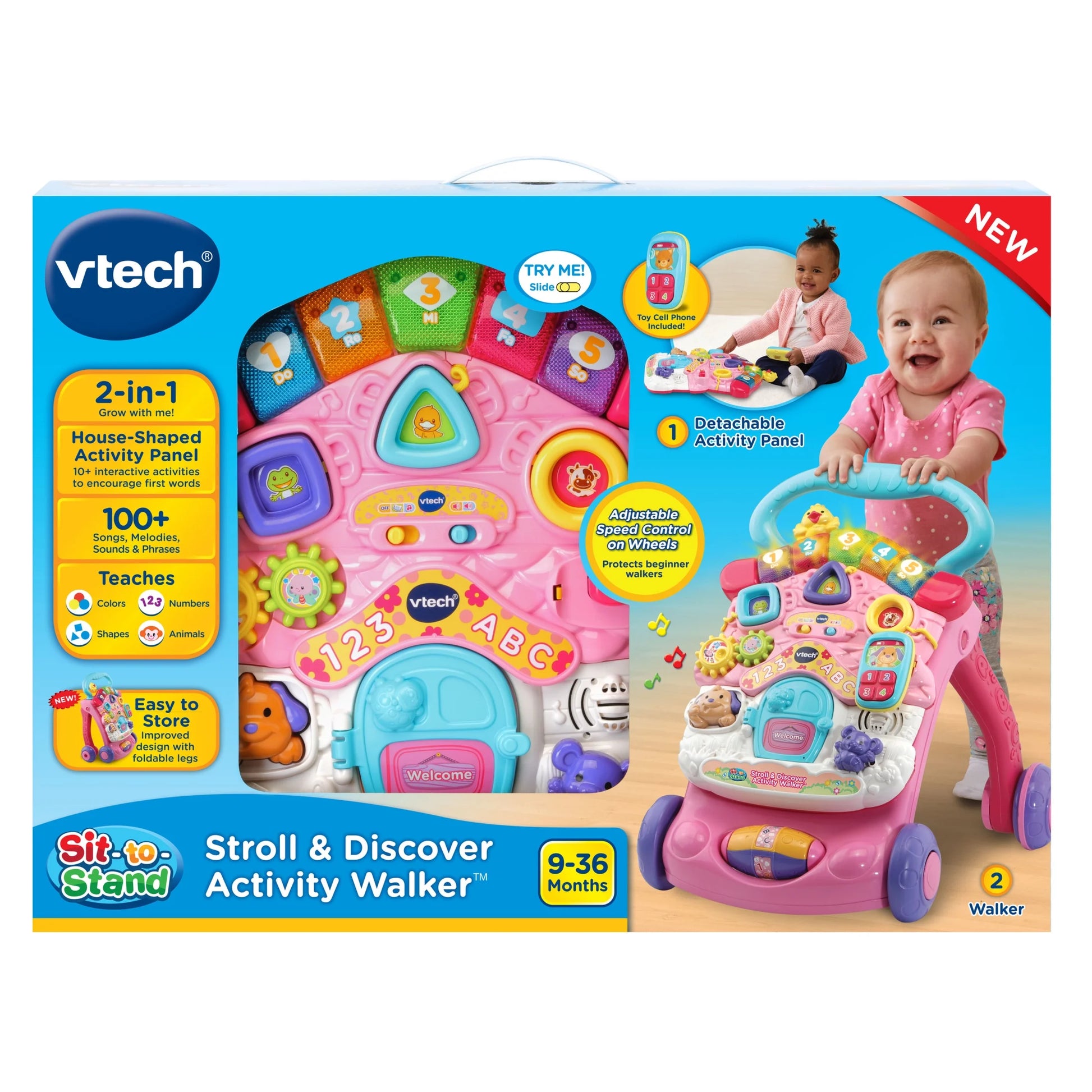 Stroll & Discover Activity Walker - Pink with Accessories, Baby and Toddler Toys