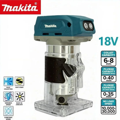DRT50 18V LXT Cordless Trimmer, Brushless Motor, Professional Rechargeable Slotting and Milling Tool,Edge Trimmer
